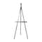 66.5" Black Metal Adjustable Minimalistic Floor Easel